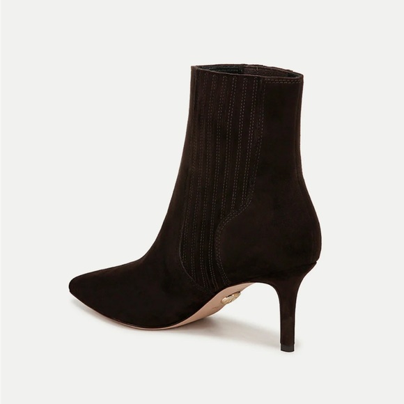 Veronica Beard Lisa Suede Mid-Heel Bootie - Picture 5 of 6